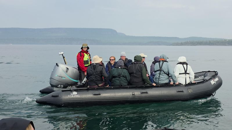zodiac tour on viking octantis great lakes cruise